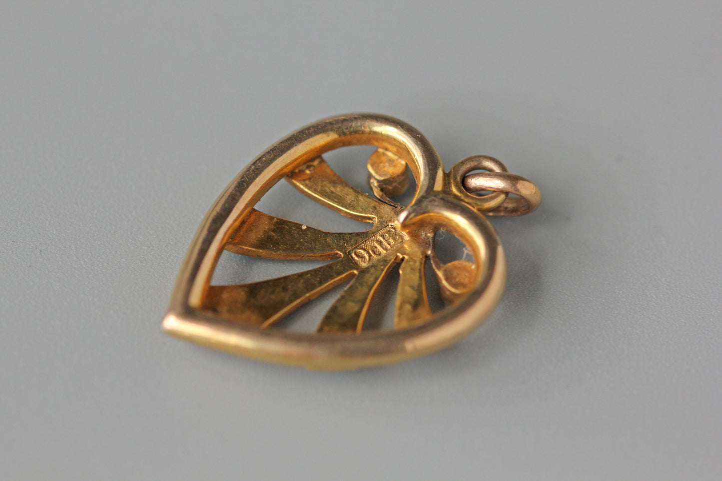 Antique victorian turquoise and pearl heart pendant, in 9 carat gold