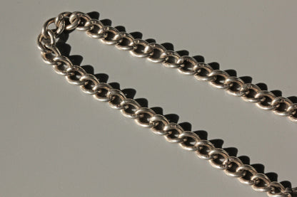 Antique albert chain charm bracelet, in sterling silver