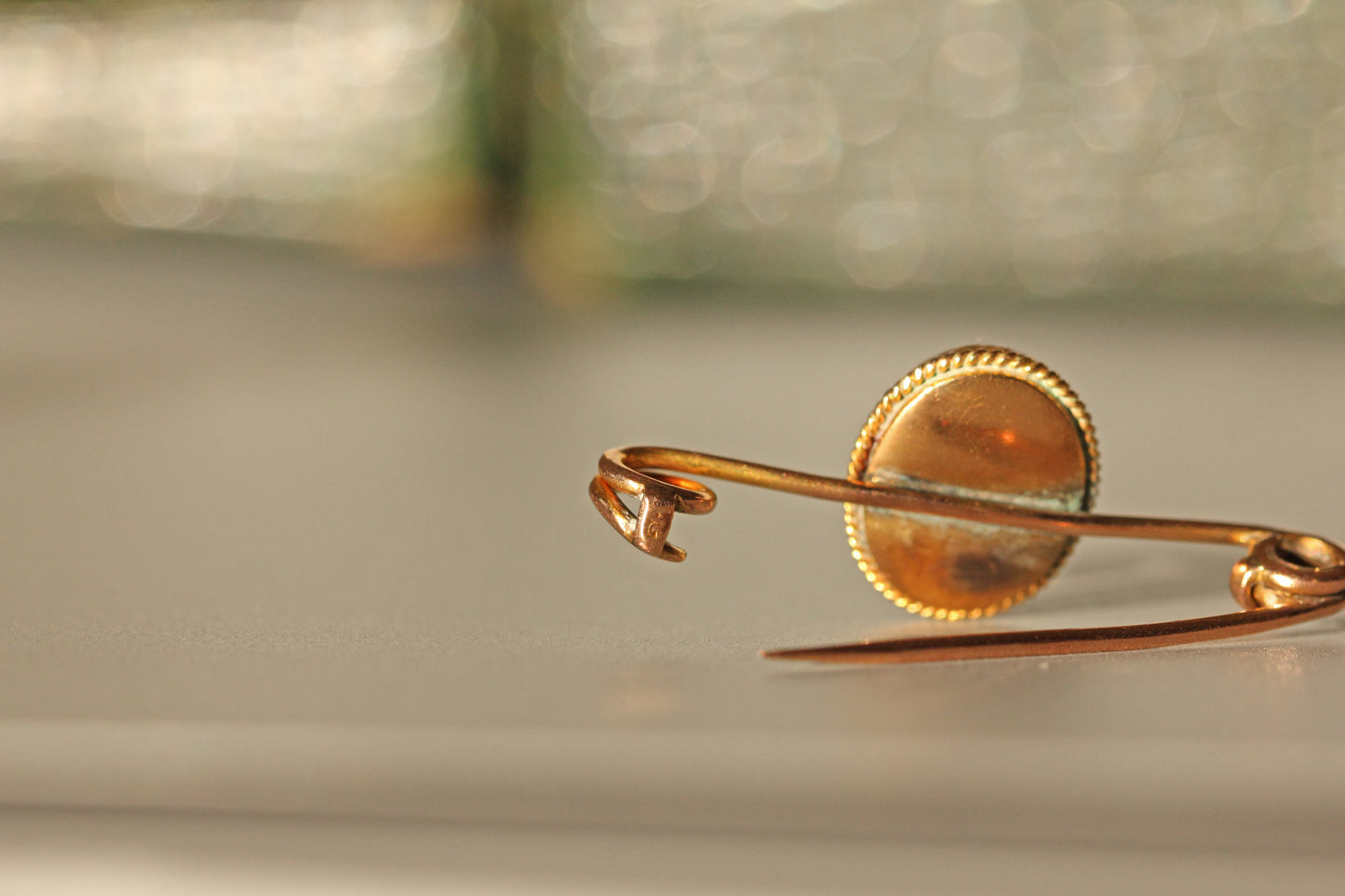 Antique victorian old mine cut diamond & onyx brooch, in 9 carat gold