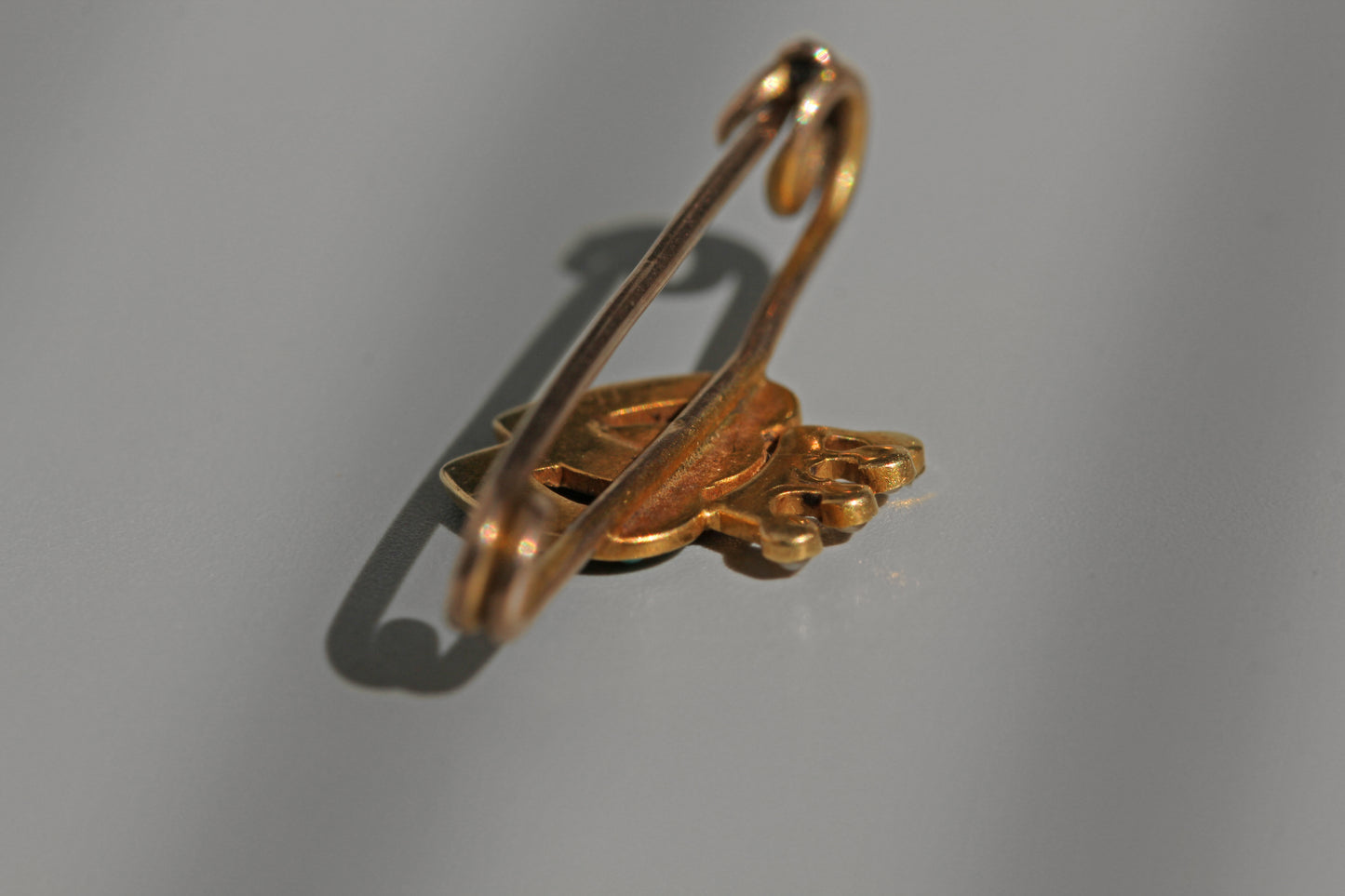 Antique turquoise & pearl luckenbooth heart brooch, in 15 carat gold