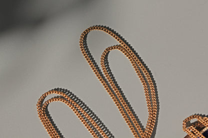 Antique victorian long guard muff chain, in 9 carat gold