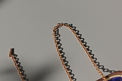 Antique victorian cable chain with barrel clasp, in 9 carat gold