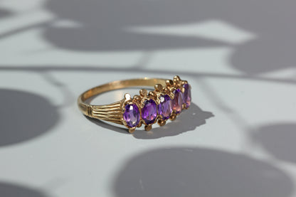 side view of vintage gold ring