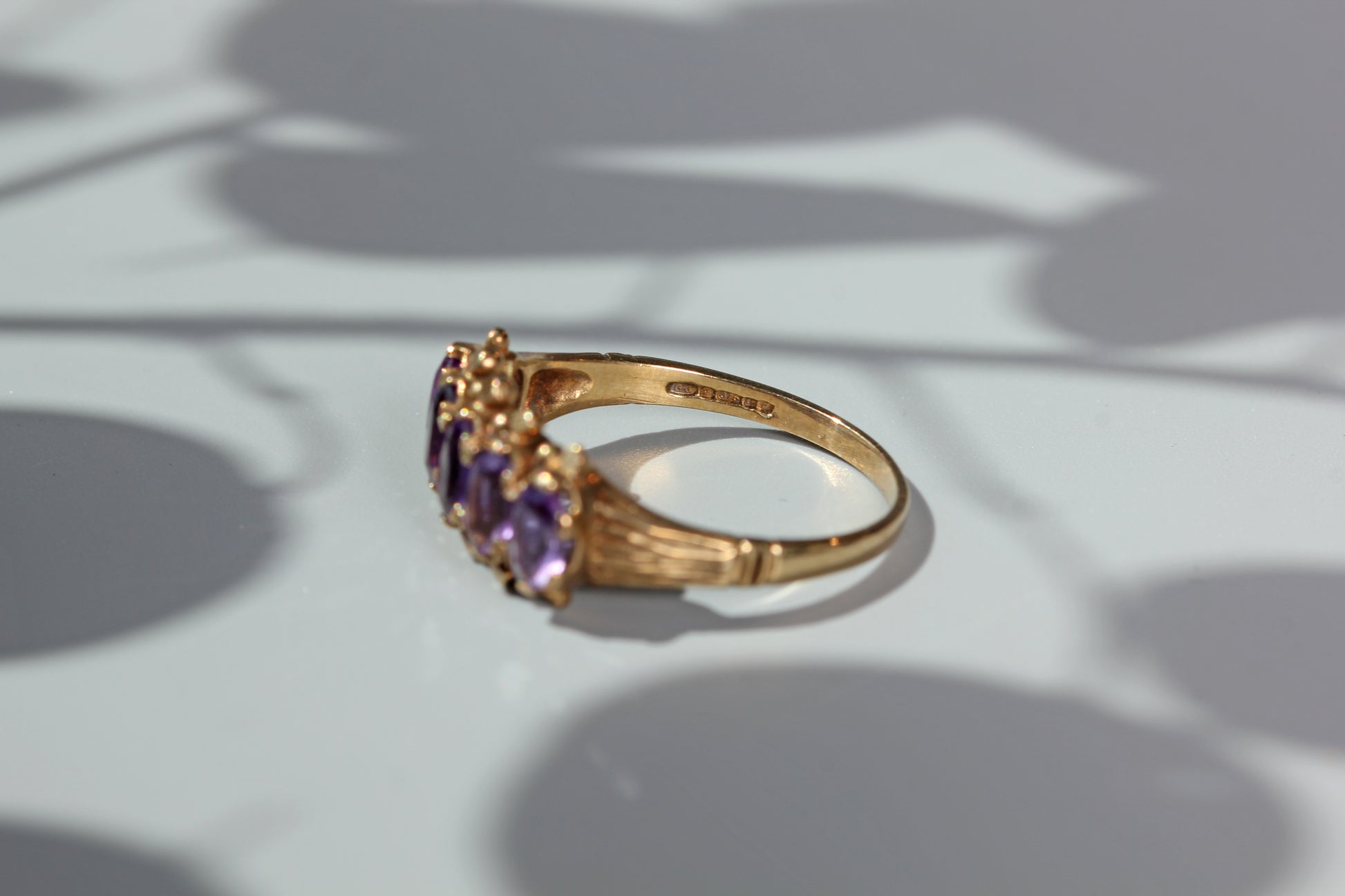 vintage hallmarks on gold ring