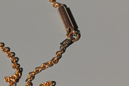 Antique victorian seed pearl crescent moon star necklace, in 9 carat gold