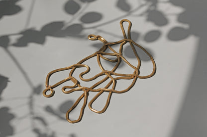 Antique long guard muff chain, snake link in gold
