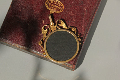 Antique celestial pearl double locket pendant, in 9 carat gold