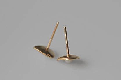 Vintage akoya pearl celestial star earrings, in 9 carat gold