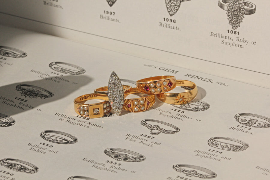 Antique jewellery styled by Citrine Antique Jewels