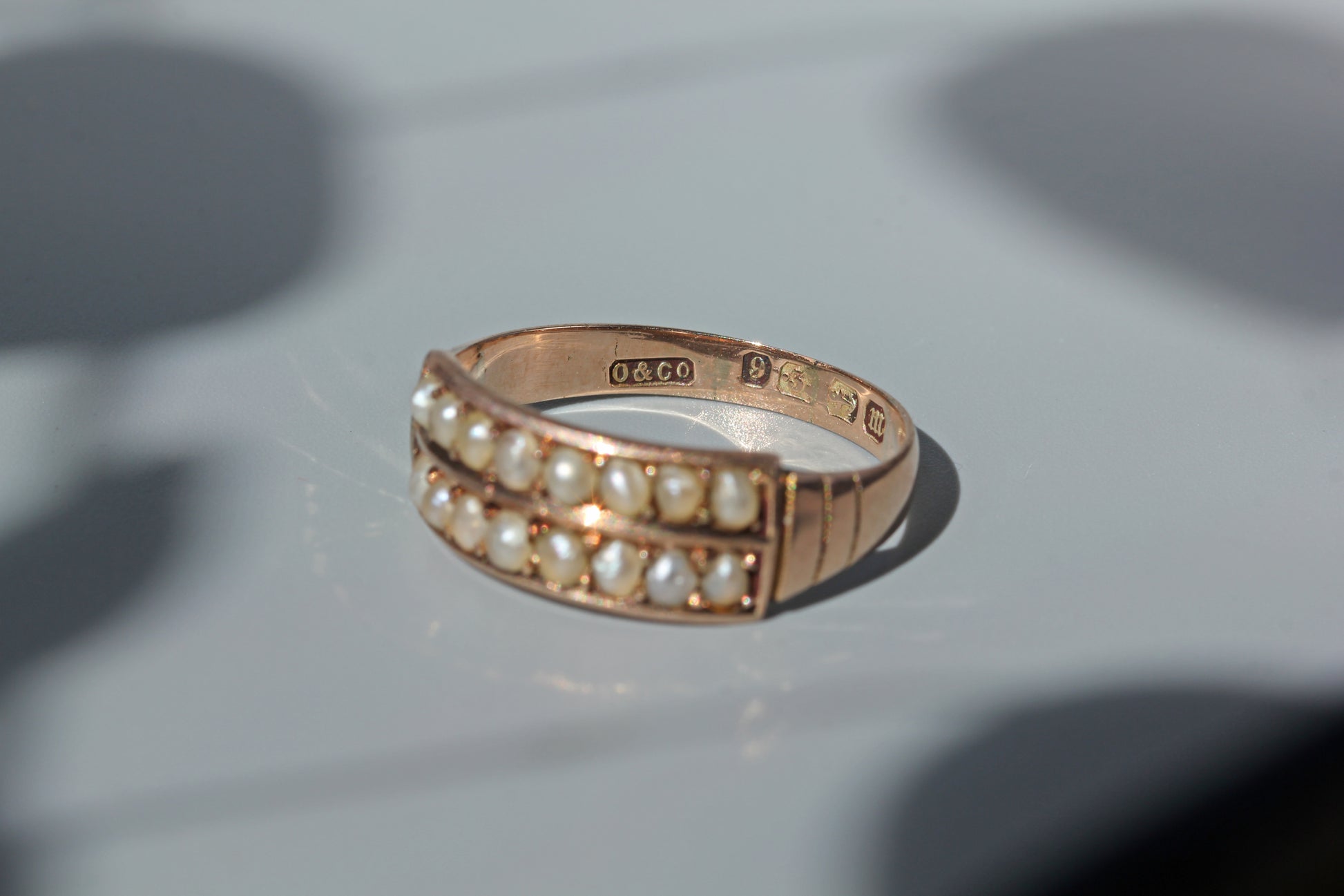 antique hallmarks on gold ring